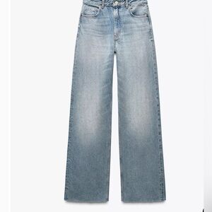Zara Wide Leg High Waisted Jeans USA Size 6